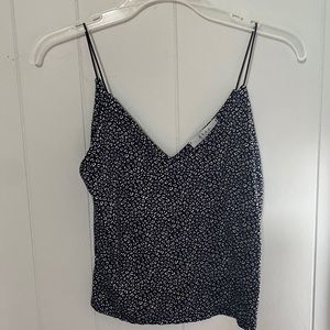 Black spaghetti strap tank